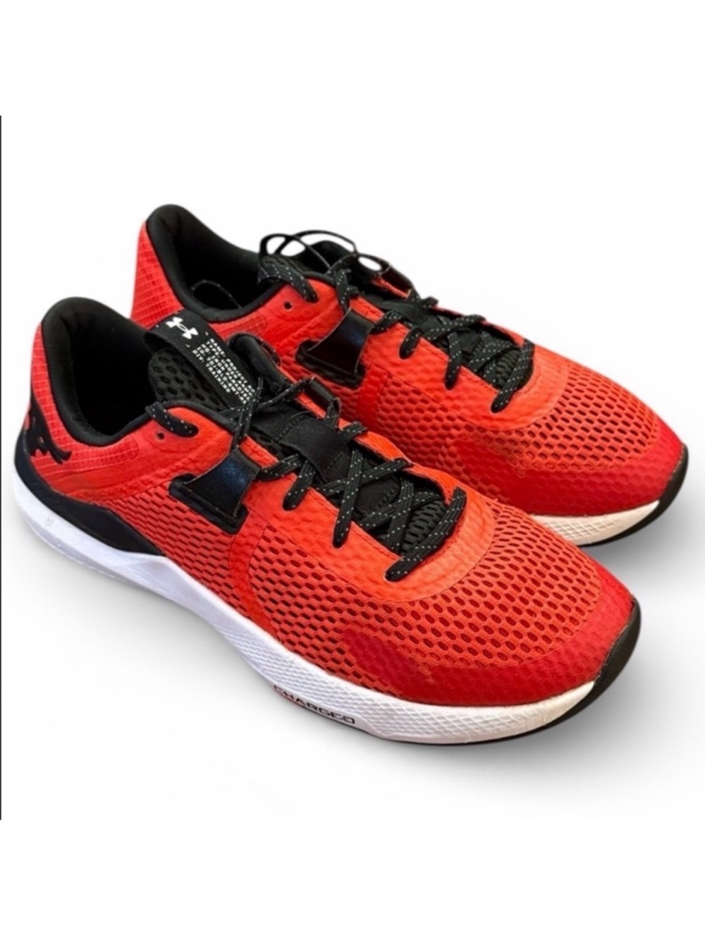 Under Armour Project Rock BSR 3 Training Shoes M8.5 W10 Red Black Dwayne Johnson